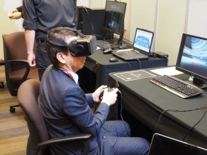 VR（バーチャルリアリティー）の体験コーナー