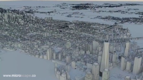 ニューヨークの街並み全体の3Dモデル