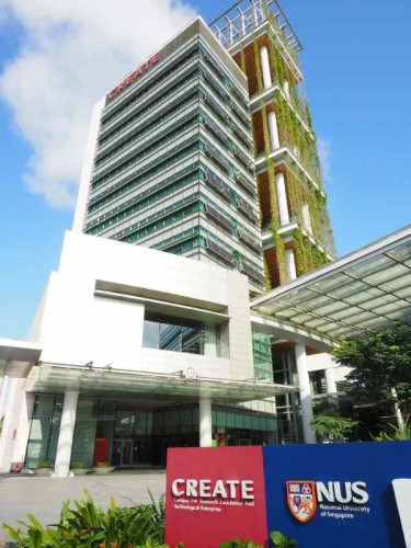 NRFのあるビル。国立シンガポール大学のキャンパスの一角に位置する（以下の写真：家入龍太）