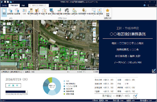 新測量システム「TREND-ONE」の画面イメージ（資料：福井コンピュータ）●