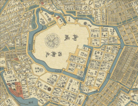 江戸の古地図（以下の資料：凸版印刷）