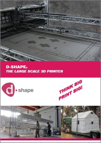 巨大3Dプリンター「D-SHAPE」のカタログ（特記以外の資料：MONOLITE UK LIMITED）