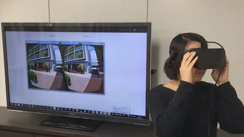 VRを利用したプレゼンテーションのイメージ