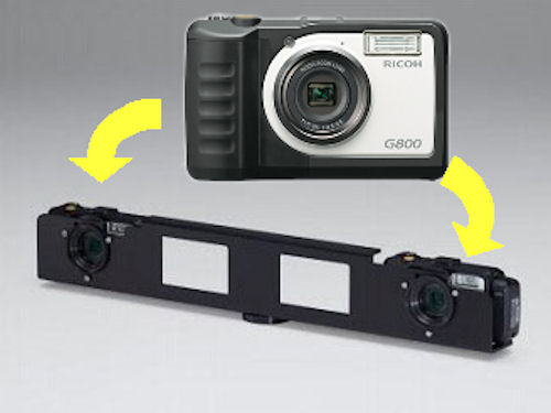 2台の「RICOH G800」で3D計測を行う「RICOH G800 ジオショット 3D キット シリーズ」