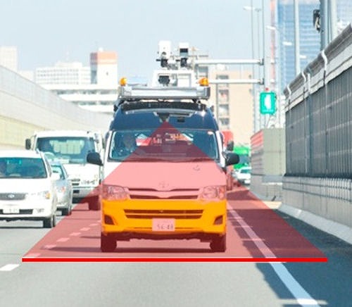 ドクターパトによる路面の撮影イメージ（以下の写真、資料：阪神高速技術、ニチゾウテック、日立造船）●