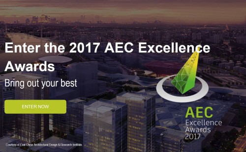 米オートデスクが主催する「2017 AEC Excellence Awards」のウェブサイト（以下の資料：Autodesk Inc.）