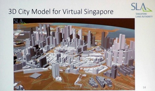 シンガポールを丸ごと3Dモデル化した「バーチャル・シンガポール」もリアリティー・モデリングの一例だ（資料：SLA）