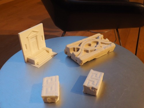 3Dプリンターによる模型も製作した（写真：家入龍太）