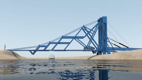折りたたみ式の橋