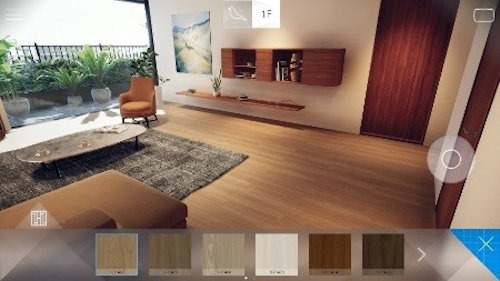 床や建具の色を変更するのも簡単