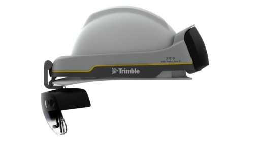 HoloLens2をヘルメット化した「Trimble XR10」（Photo: Courtesy of Trimble）