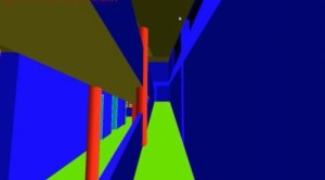 VRモデルの各部分は、属性情報で壁、床、天井などが分類されている