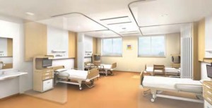 病室（4床室）のイメージ