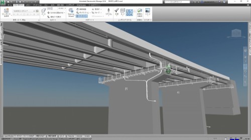 Click3Dで作成された橋梁のCIMモデル