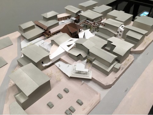 神戸・鈴蘭台の住宅地をモデルに、「足し算のシェア」を具現化した模型